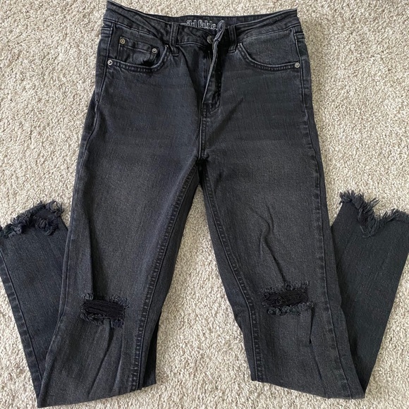 black ripped jeans - Picture 1 of 1